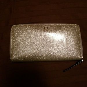 Silver glitter Kate Spade wallet